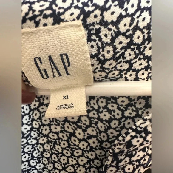 Gap Dress Women Sleeveless V Neck Sheath Mini Floral Blue White Gray Boho - Picture 4 of 5